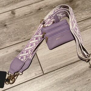 Save The Girls Lavender Crossbody phone holder. NWOT